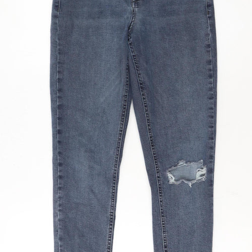 Topshop Women’s Blue High Rise Skinny Jeans Size 10 W28 L32