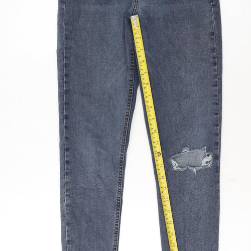 Topshop Women’s Blue High Rise Skinny Jeans Size 10 W28 L32