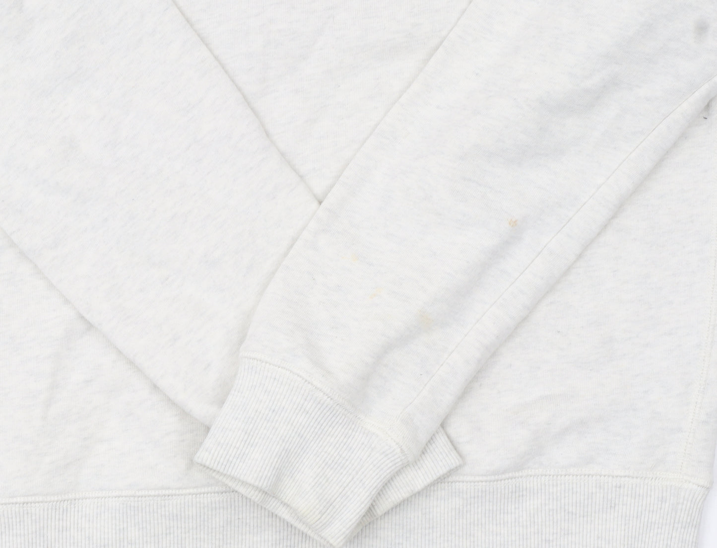 Farah Men's Ivory Small Pullover Crew Neck Cotton Sweatshirt