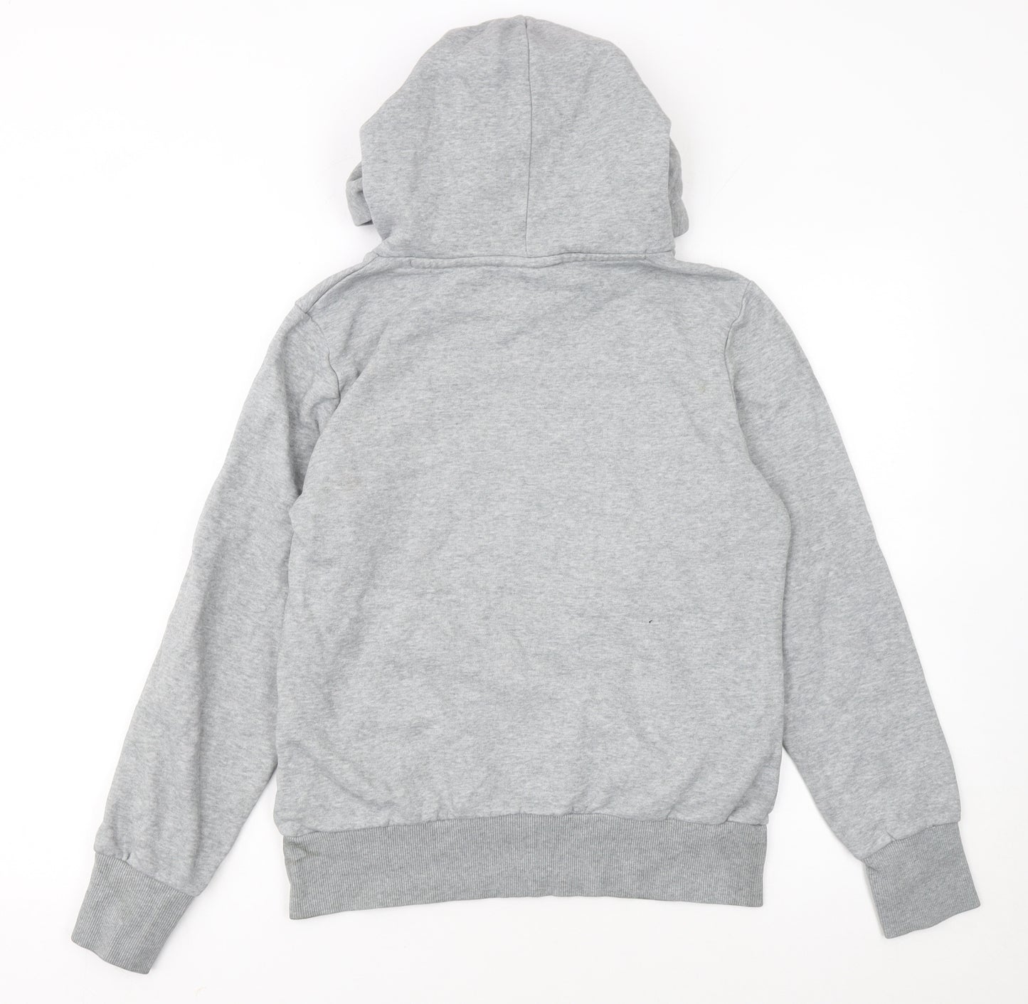 Puma Womens Grey Hoodie UK 12 Pullover Logo Sweatshirt