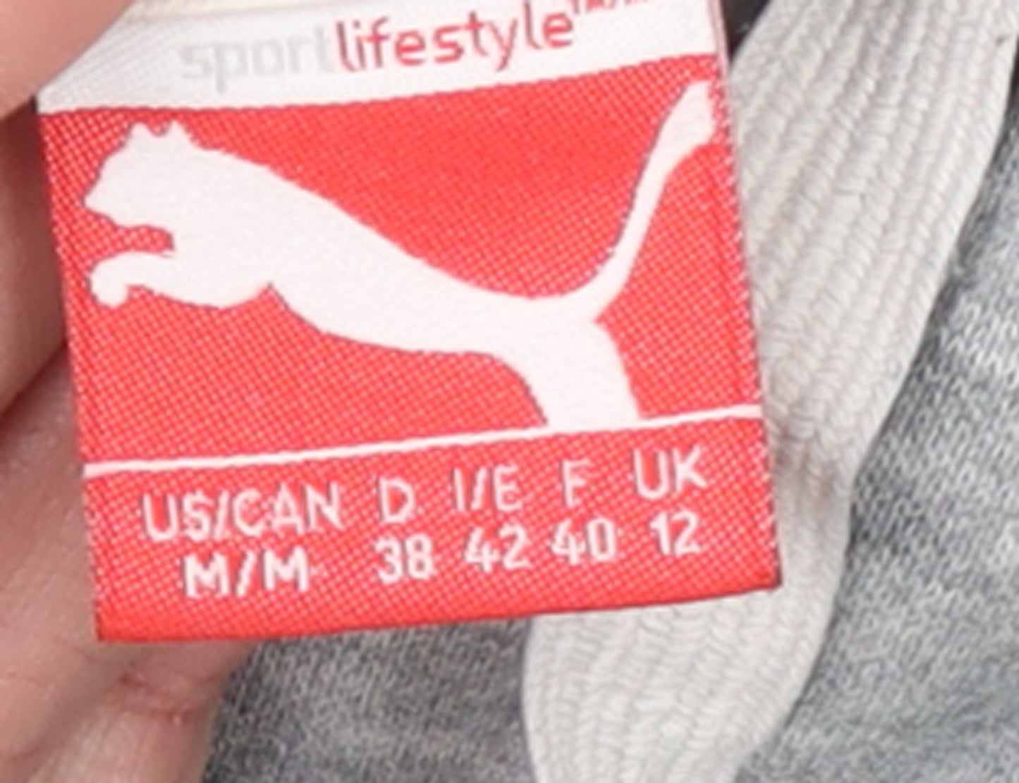 Puma Womens Grey Hoodie UK 12 Pullover Logo Sweatshirt