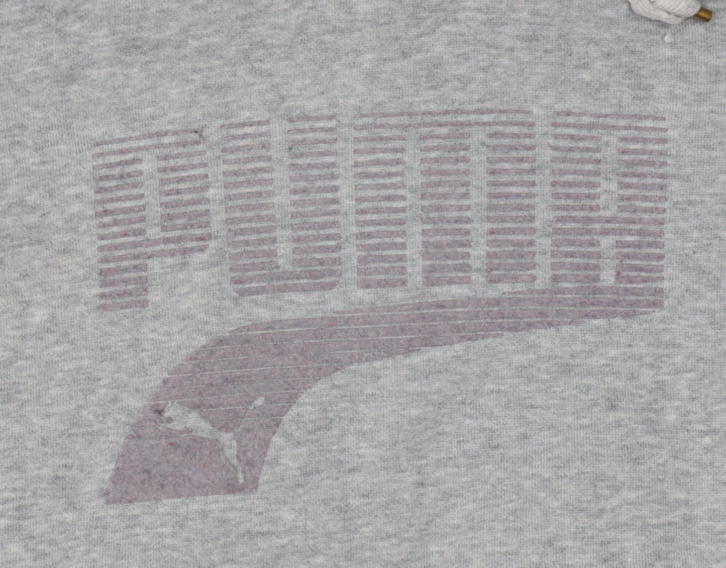 Puma Womens Grey Hoodie UK 12 Pullover Logo Sweatshirt