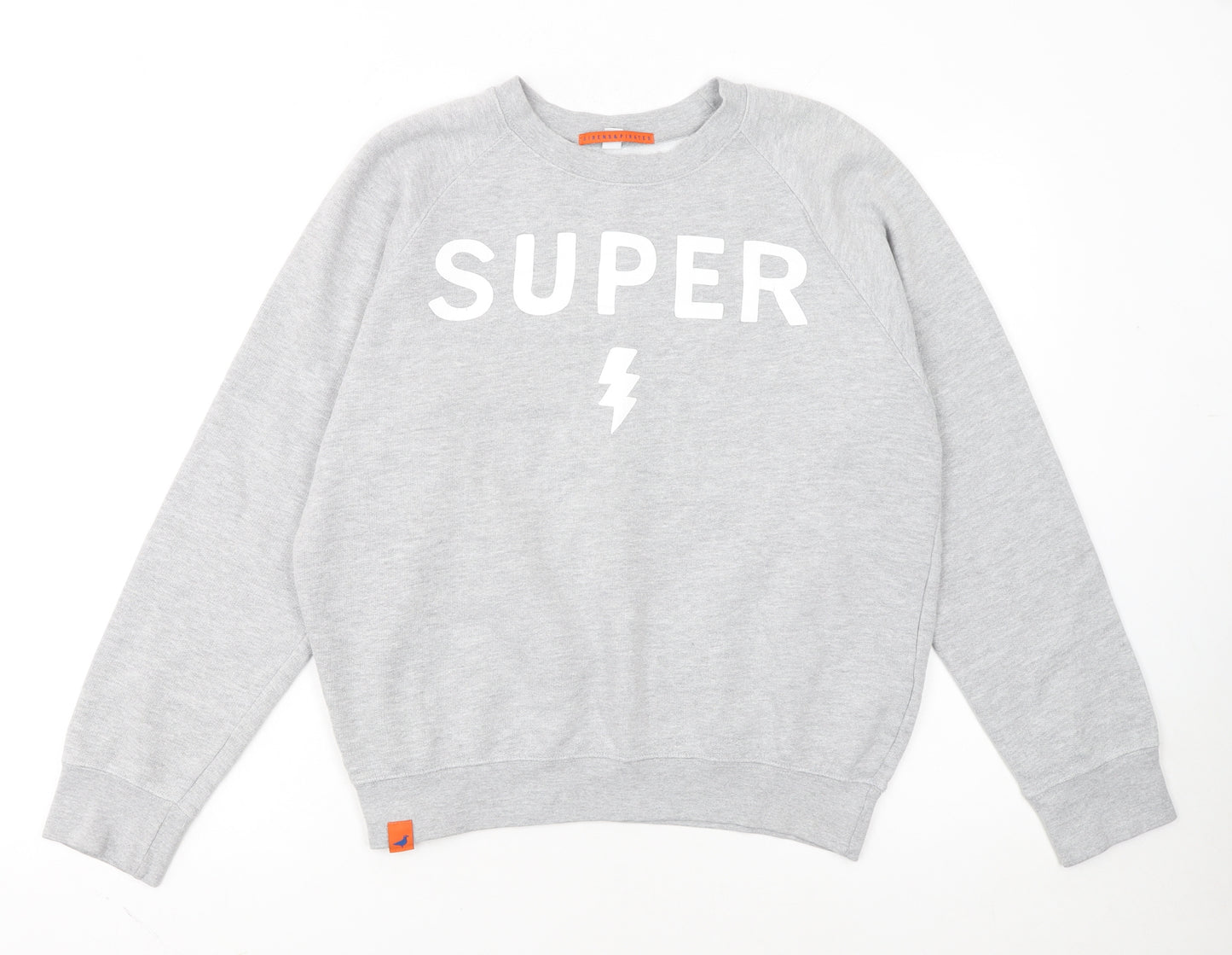 Sirens & Pirates Womens Grey Small Crew Neck Pullover Sweatshirt