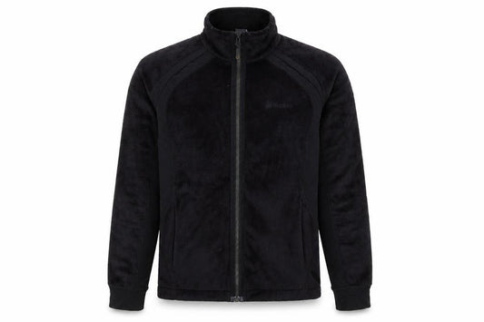 Front view of Odlo Women's Black Fleece Full Zip Jacket, size S, Outdoor Casual