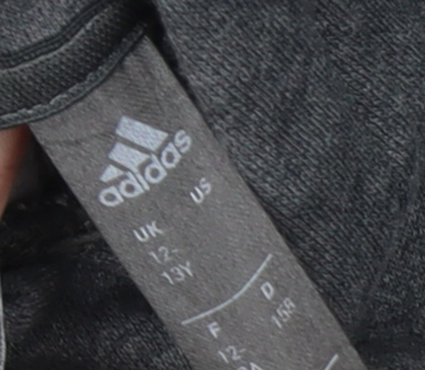 adidas Girls Grey Pullover Hoodie 12-13 Years Hooded Logo Sweatshirt