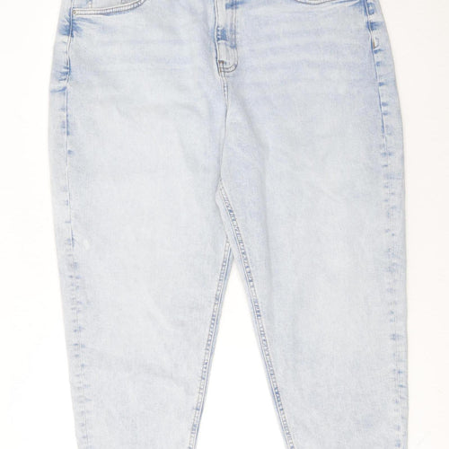Marks and Spencer Women’s Blue Mom Jeans Size 20 Regular Fit