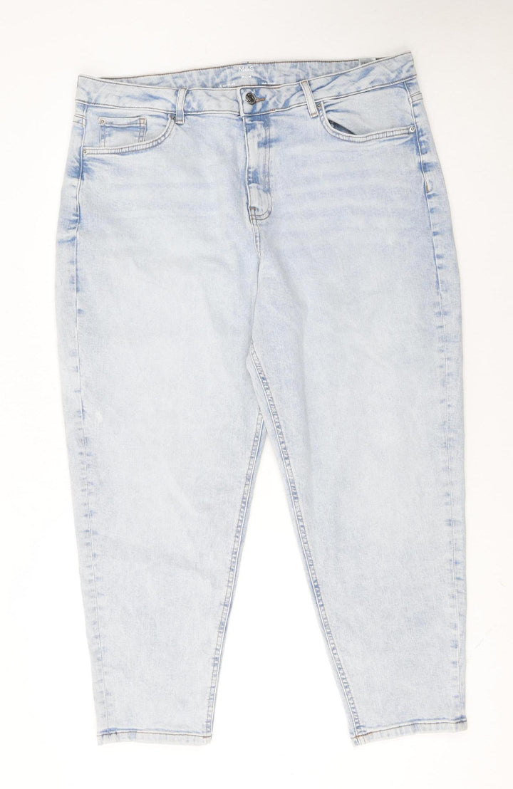 Marks and Spencer Women’s Blue Mom Jeans Size 20 Regular Fit
