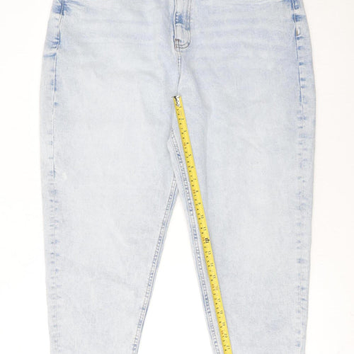 Marks and Spencer Women’s Blue Mom Jeans Size 20 Regular Fit