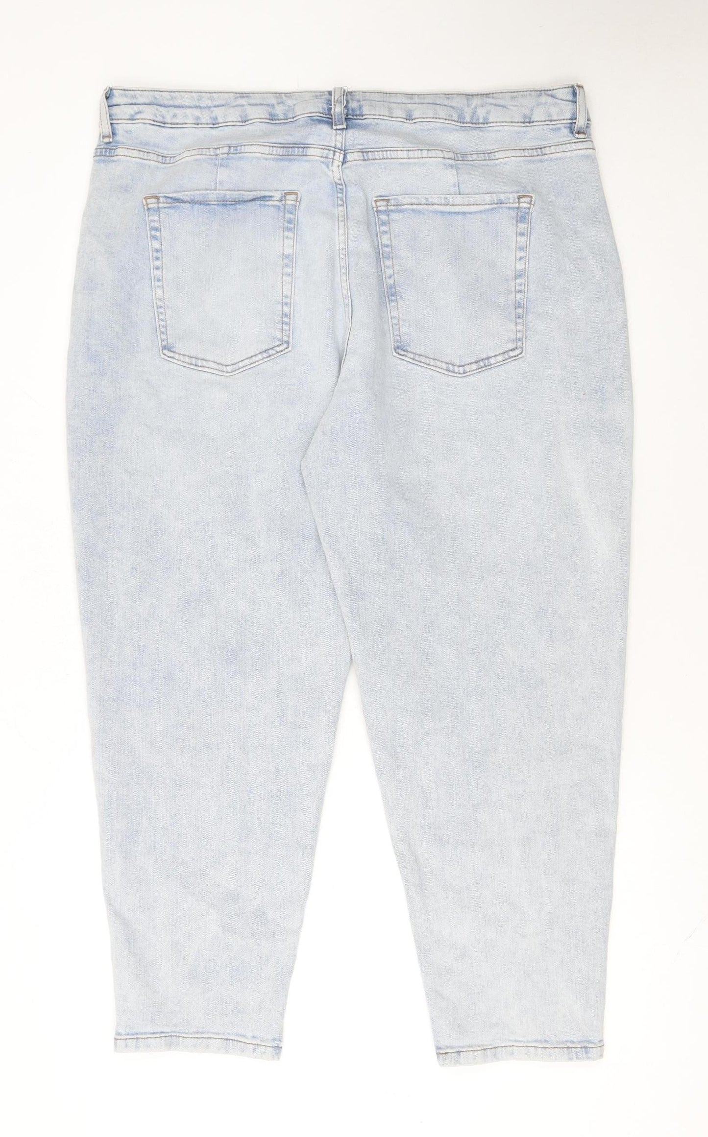 Marks and Spencer Women’s Blue Mom Jeans Size 20 Regular Fit