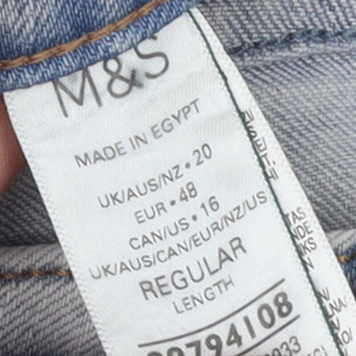 Marks and Spencer Women’s Blue Mom Jeans Size 20 Regular Fit