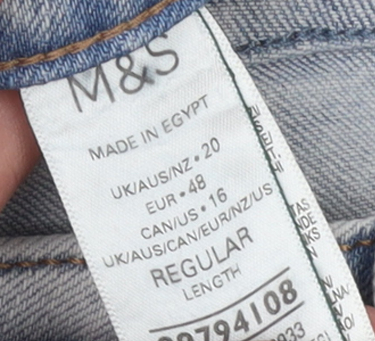 Marks and Spencer Women’s Blue Mom Jeans Size 20 Regular Fit