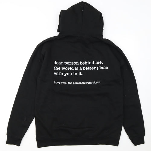 PRO RTX Men's Black Pullover Hoodie M Regular Fit Graphic Fleece