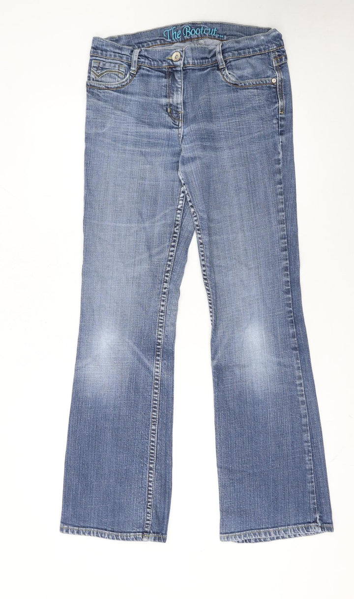 Next Women’s Blue Bootcut Jeans Size 14L Stretch Denim