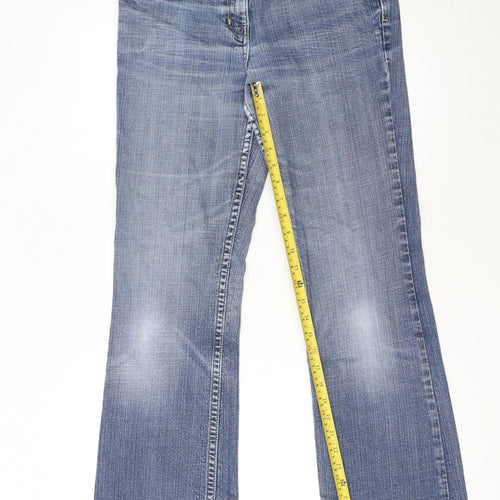 Next Women’s Blue Bootcut Jeans Size 14L Stretch Denim