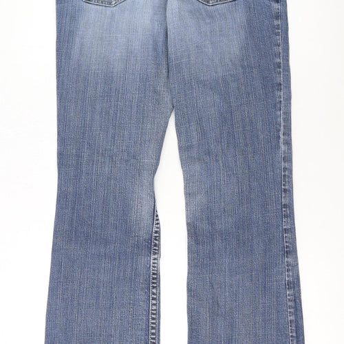 Next Women’s Blue Bootcut Jeans Size 14L Stretch Denim