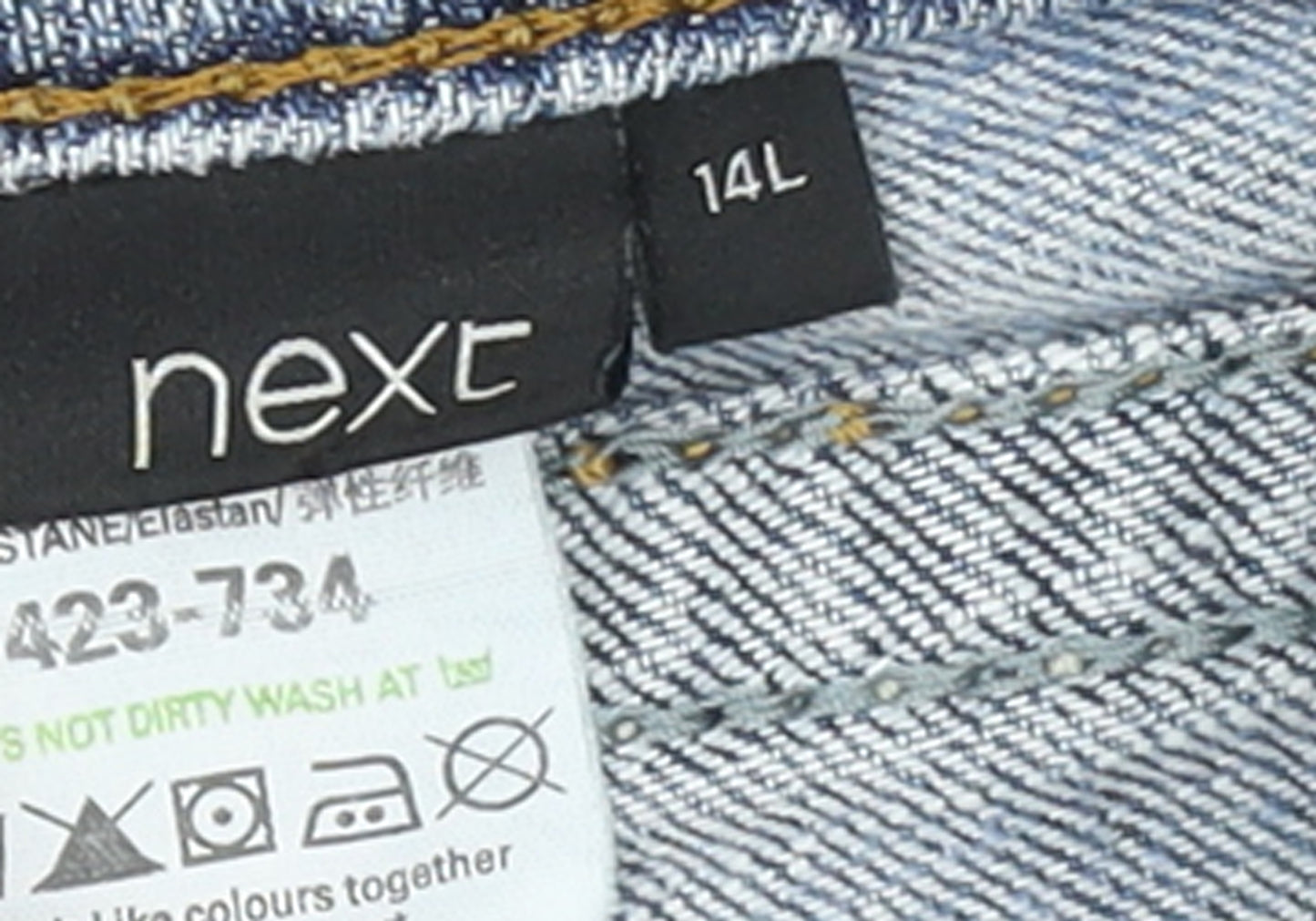 Next Women’s Blue Bootcut Jeans Size 14L Stretch Denim