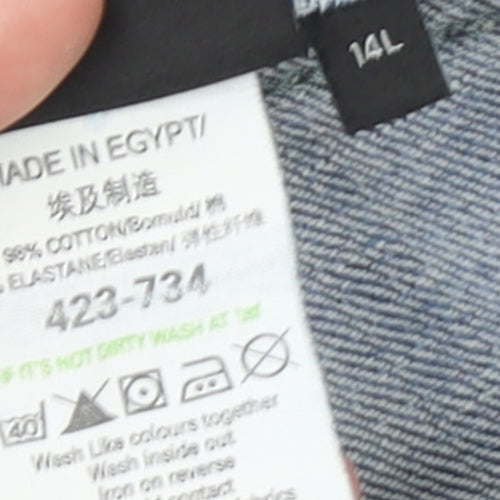 Next Women’s Blue Bootcut Jeans Size 14L Stretch Denim