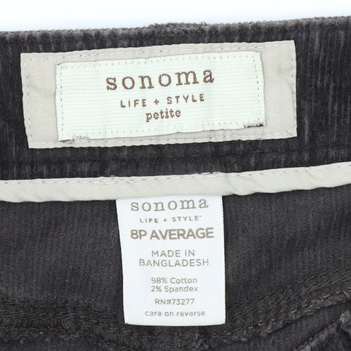 Sonoma Women’s Brown Corduroy Petite Chino Trousers Size 8P
