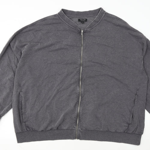 JD Williams Women Grey Size 16 Cotton Blend Full Zip Basic Jacket