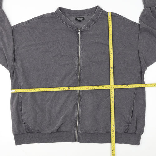 JD Williams Women Grey Size 16 Cotton Blend Full Zip Basic Jacket