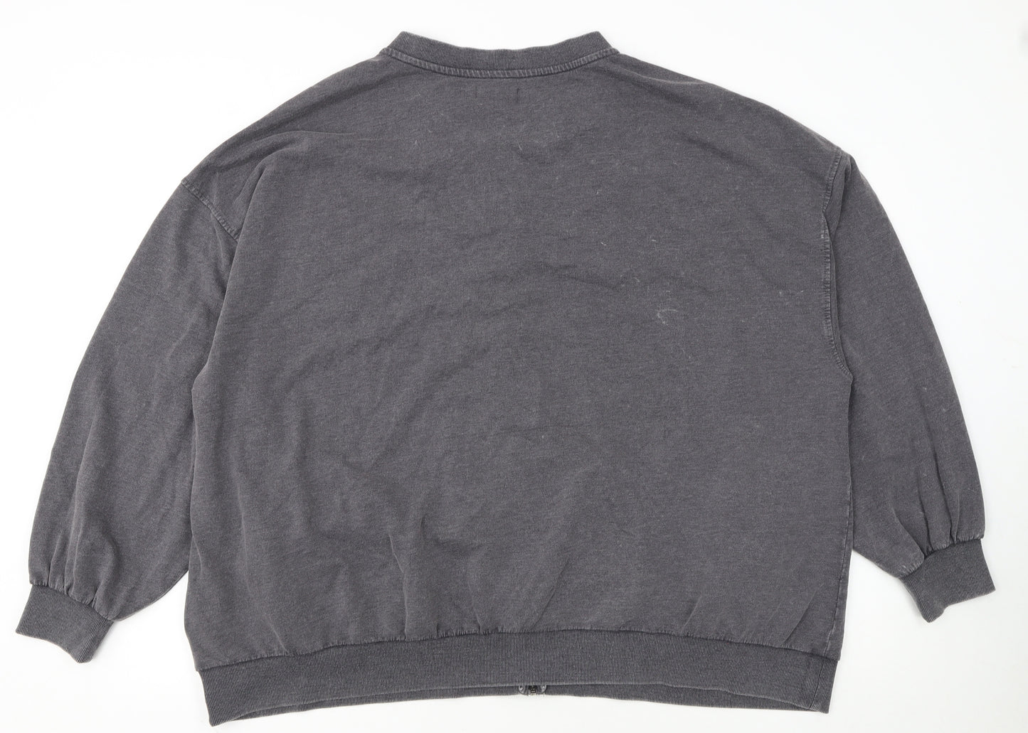 JD Williams Women Grey Size 16 Cotton Blend Full Zip Basic Jacket