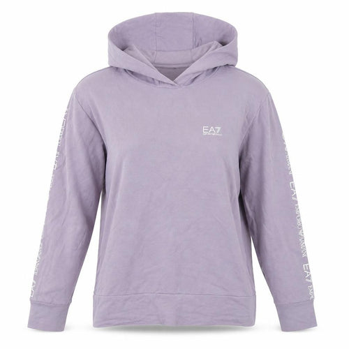 Emporio Armani EA7 Womens Purple Pullover Hoodie XL Cotton Casual