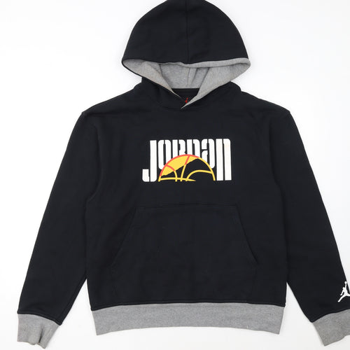 Jordan Men's Black Pullover Hoodie Size M Graphic Logo Sportswear