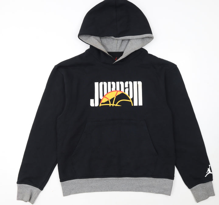 Jordan Men's Black Pullover Hoodie Size M Graphic Logo Sportswear