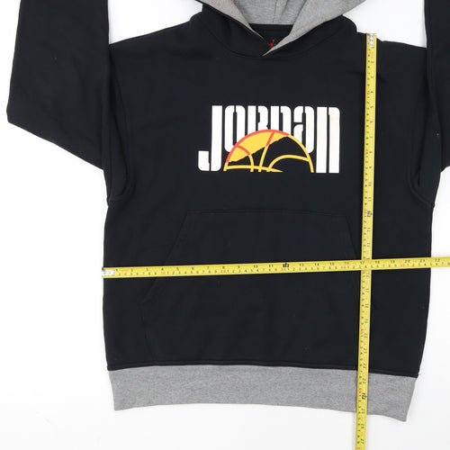 Jordan Men's Black Pullover Hoodie Size M Graphic Logo Sportswear