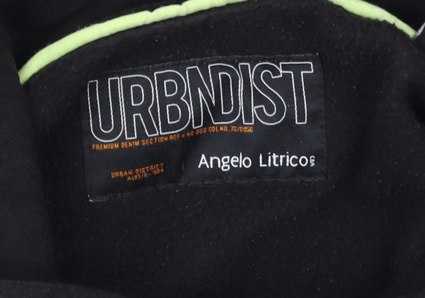 Angelo Litrico Men's Black Pullover Sweatshirt M Urban Logo High Neck