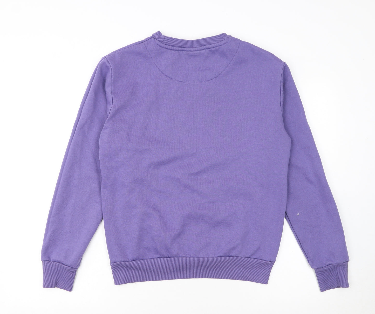 Scooby-Doo Womens Purple Small Pullover Sweatshirt Cartoon Graphic