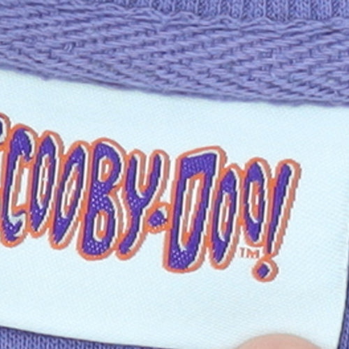 Scooby-Doo Womens Purple Small Pullover Sweatshirt Cartoon Graphic