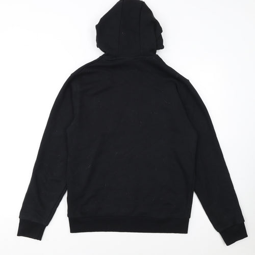 Ellesse Womens Black Hoodie UK 10 Cotton Blend Pullover