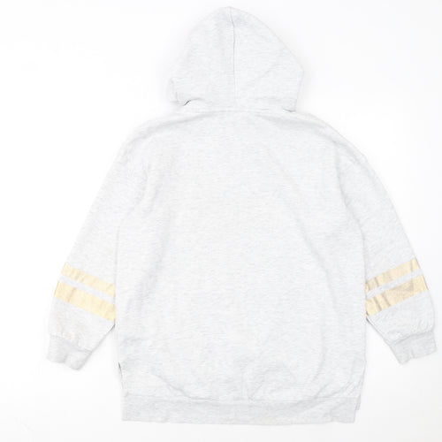H&M Girls Grey Harry Potter Hoodie 9-10 Years Pullover Hogwarts Crest