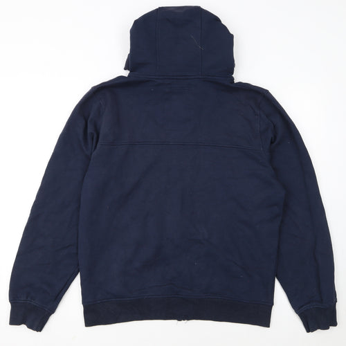Crosshatch Men’s Blue Full Zip Hoodie Large Hooded Sweat Top