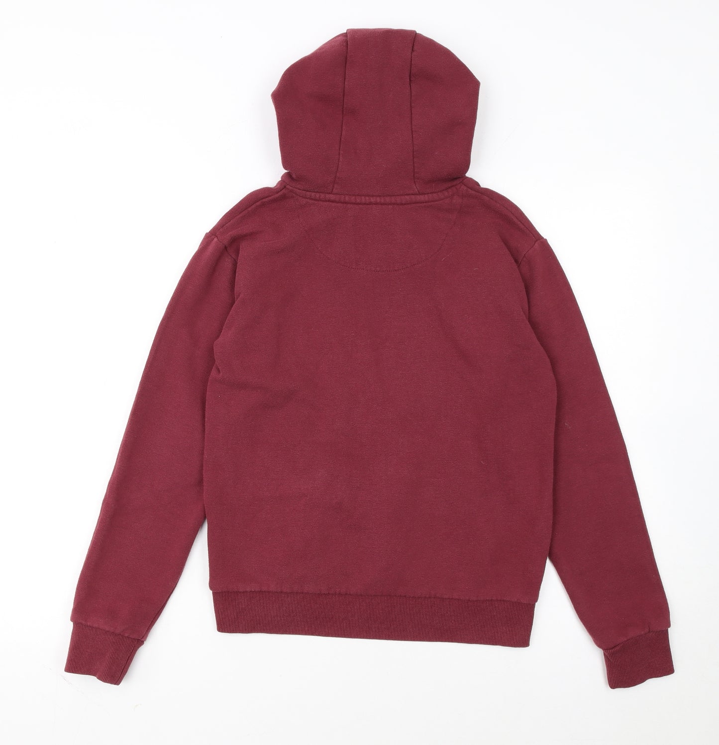 Jack Wills Girls Red Pullover Hoodie Fleece Logo Sweatshirt 12-13 Years