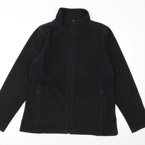 Peter Storm Women's Black Fleece Jacket Size 14 Full Zip Warm Outdoor