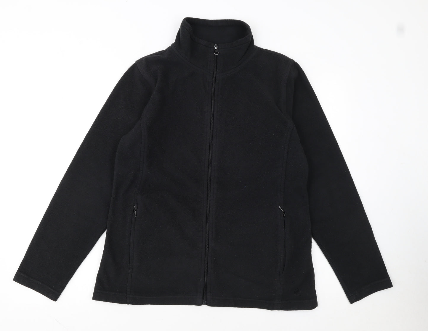 Peter Storm Women's Black Fleece Jacket Size 14 Full Zip Warm Outdoor