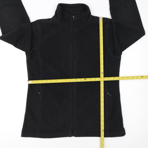 Peter Storm Women's Black Fleece Jacket Size 14 Full Zip Warm Outdoor