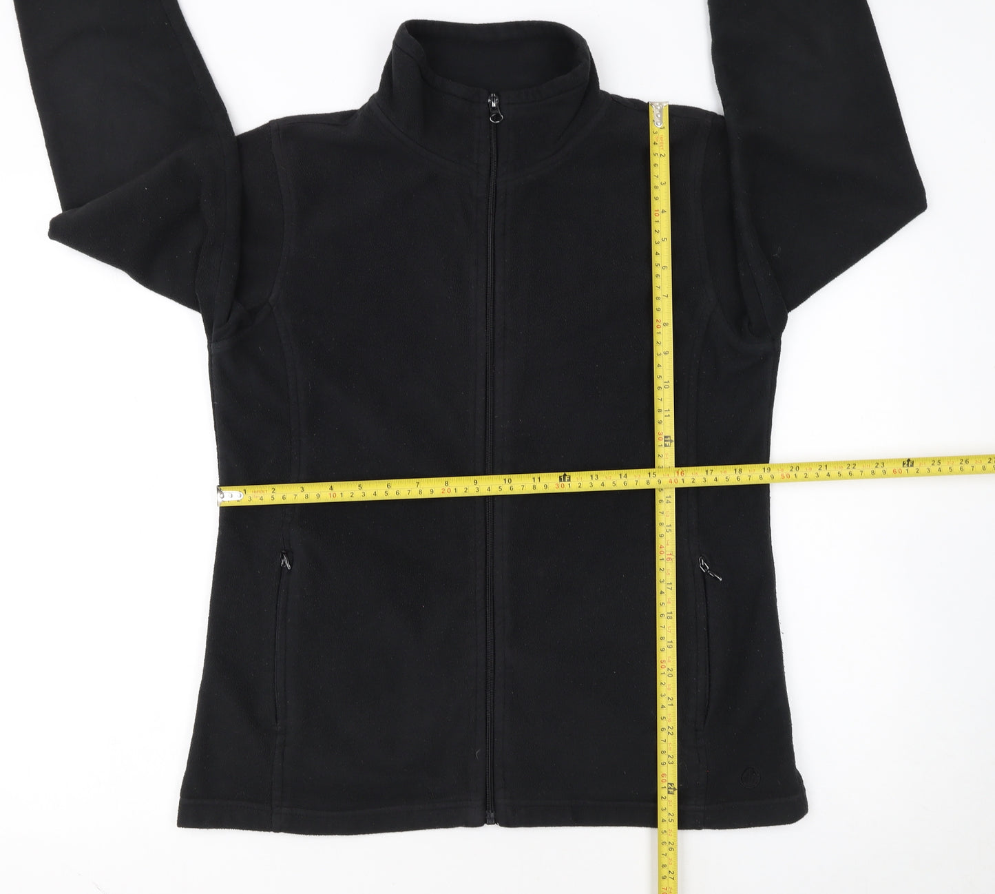 Peter Storm Women's Black Fleece Jacket Size 14 Full Zip Warm Outdoor