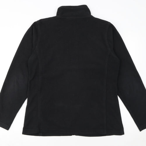 Peter Storm Women's Black Fleece Jacket Size 14 Full Zip Warm Outdoor