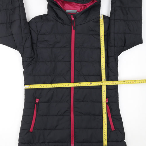 Peter Storm Womens Black Size 8 Hooded Lightweight Puffer Jacket