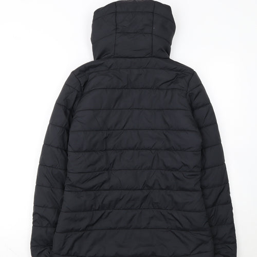 Peter Storm Womens Black Size 8 Hooded Lightweight Puffer Jacket