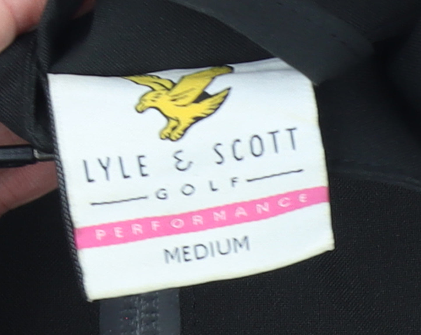 Lyle & Scott Men's Black Medium Golf Performance Softshell Jacket