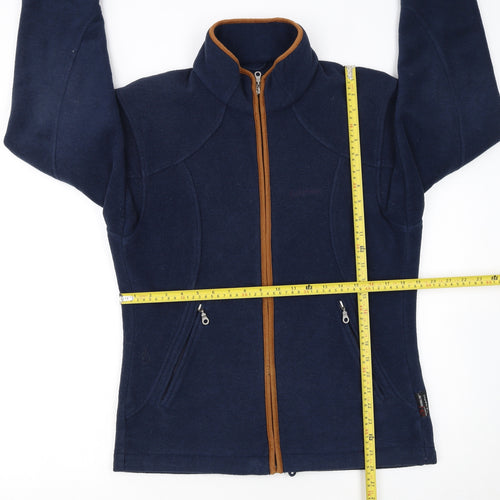 Schöffel Women's Blue Fleece Jacket Size 12 Full Zip Outdoor