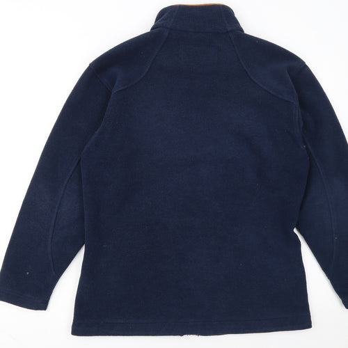Schöffel Women's Blue Fleece Jacket Size 12 Full Zip Outdoor