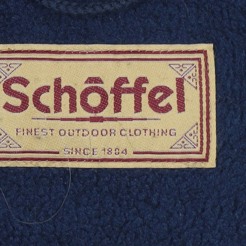 Schöffel Women's Blue Fleece Jacket Size 12 Full Zip Outdoor