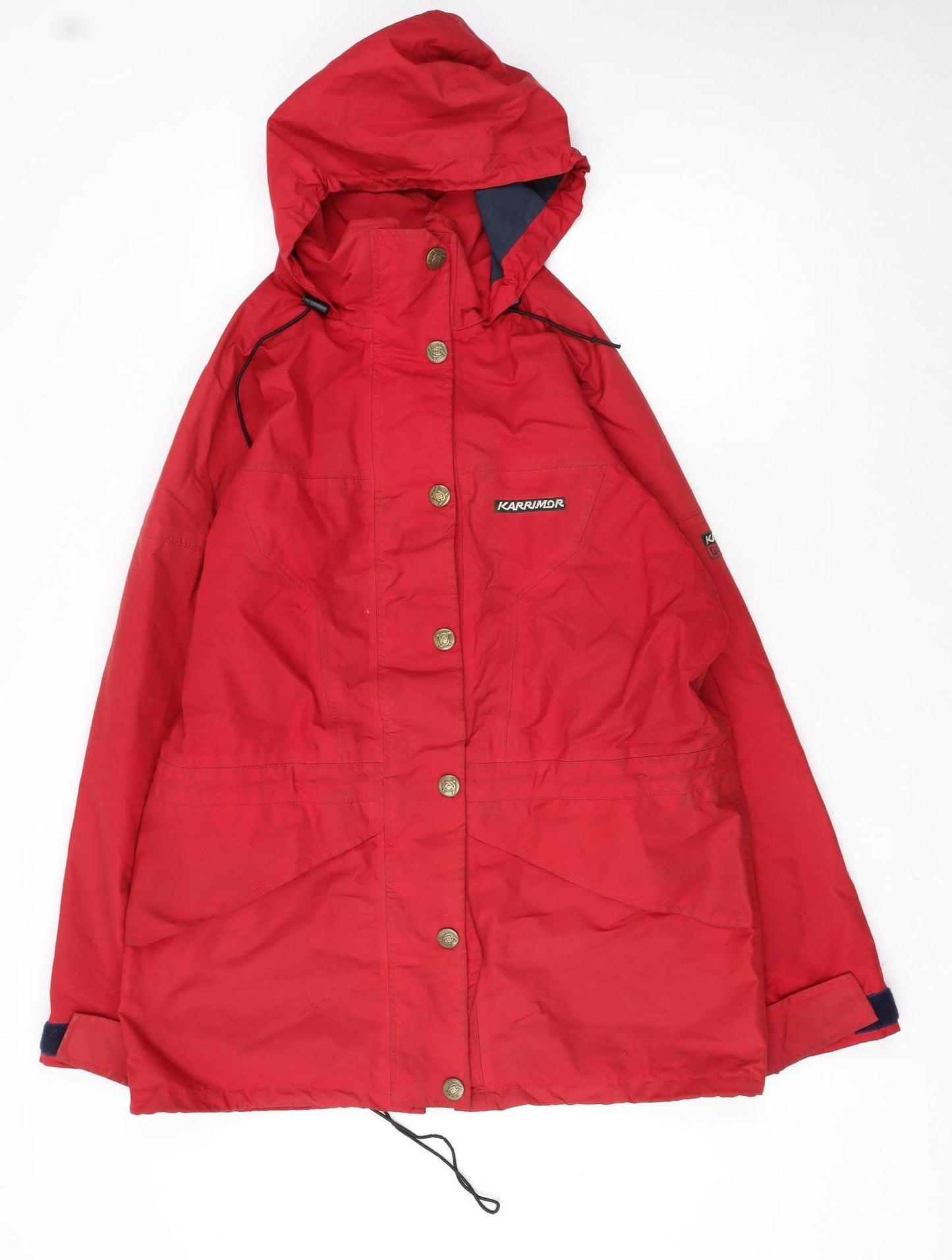 Karrimor Womens Red Waterproof Hooded Parka Jacket Size 14