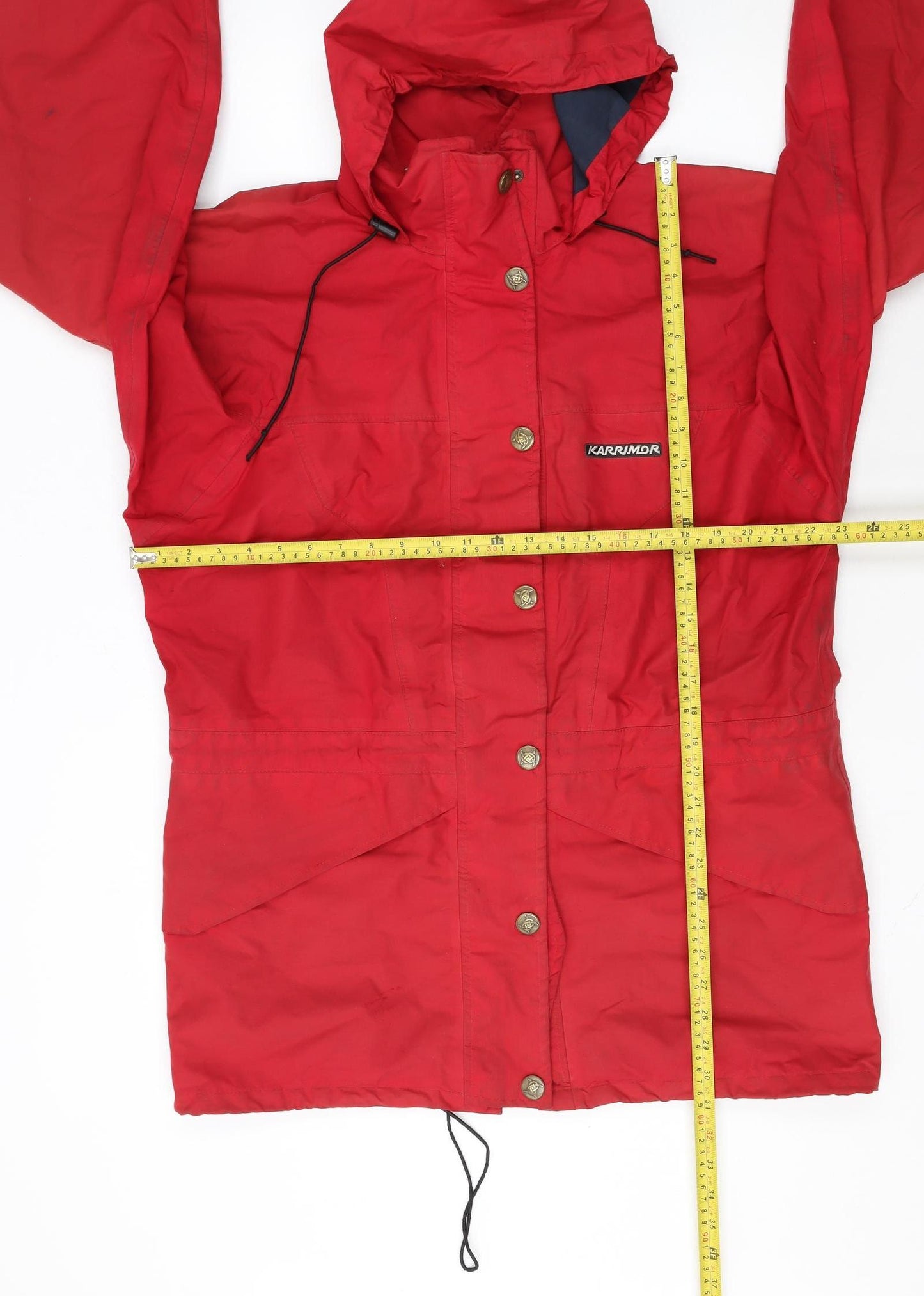 Karrimor Womens Red Waterproof Hooded Parka Jacket Size 14