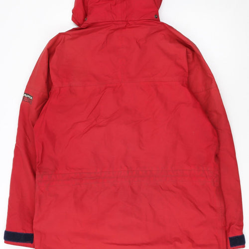 Karrimor Womens Red Waterproof Hooded Parka Jacket Size 14